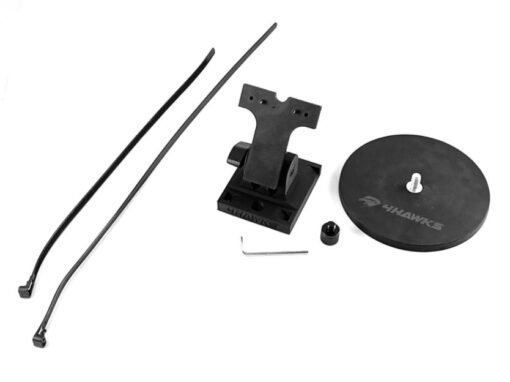 4Hawks Universal Antenna Mount w/ lock stripes, foto-stand adapter and accessories and 135mm magnet. For all SR and XR antennas [UM-C]